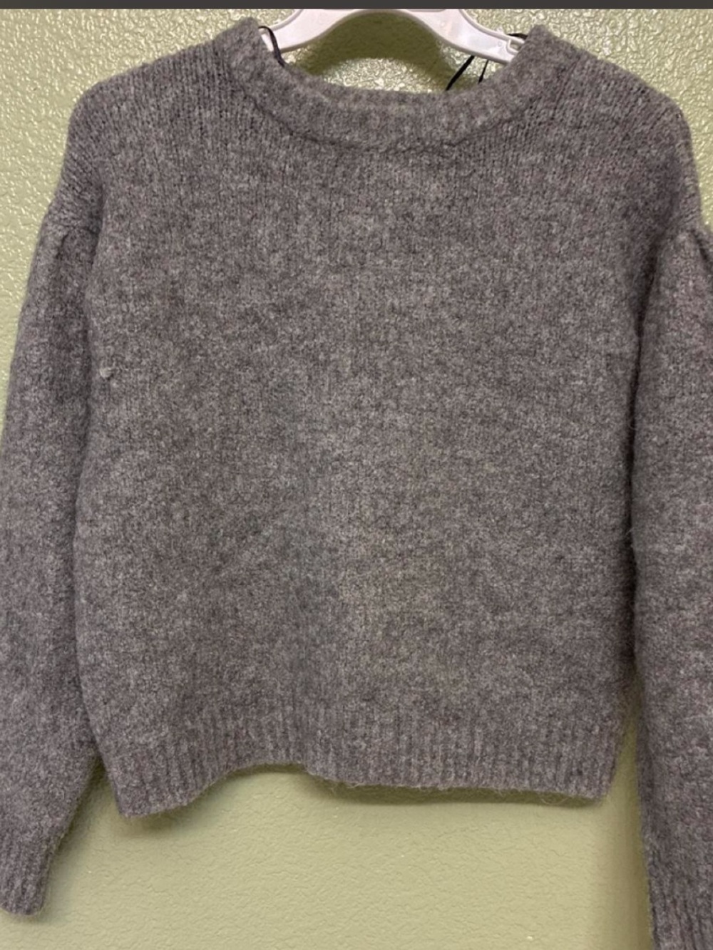 H&M Heather Gray Crewneck Knit Sweater
